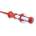 Wera Insulated Screwdriver 80 mm Blade, Stainless Steel, 0.5 mm Tip, VDE/1000V, 161 mm Overall Length 05022729001