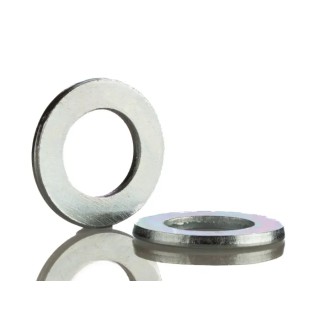 RS PRO Steel Bright Zinc Plain Washer M16, DIN 125A, 30mm OD, 17mm ID, 3mm Thick, Steel 276-926