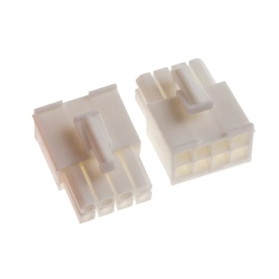 TE Connectivity Mini-Universal MATE-N-LOK Wire to Wire Connector Cable, 8 Crimp, 600V AC/DC, Male, Nylon Housing 770579-1