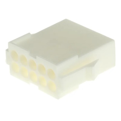 TE Connectivity MATE-N-LOK Wire to Wire Connector Panel, 10 Crimp, Female, Nylon Housing, 600V AC, 9A 794942-1