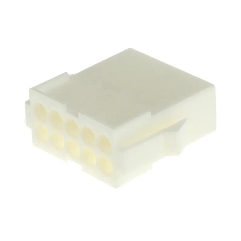 TE Connectivity MATE-N-LOK Wire to Wire Connector Panel, 10 Crimp, Female, Nylon Housing, 600V AC, 9A 794942-1