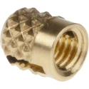 RS PRO Brass Threaded Insert Flush M3 Size, 4 mm Fixing Hole, 4.22 mm OD, 4.78 mm Depth, Model 278-534