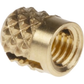 RS PRO Brass Threaded Insert Flush M3 Size, 4 mm Fixing Hole, 4.22 mm OD, 4.78 mm Depth, Model 278-534