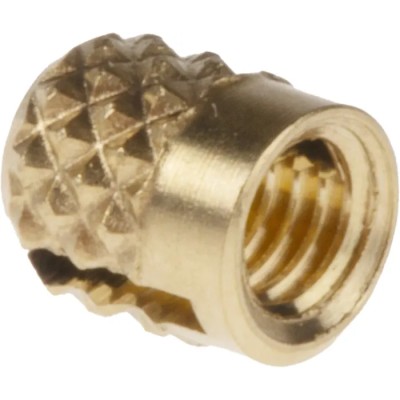 RS PRO Brass Threaded Insert Flush M3 Size, 4 mm Fixing Hole, 4.22 mm OD, 4.78 mm Depth, Model 278-534