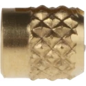 RS PRO Brass Threaded Insert Flush M3 Size, 4 mm Fixing Hole, 4.22 mm OD, 4.78 mm Depth, Model 278-534
