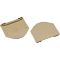 RS PRO End Cover for DIN Rail Terminal Blocks, Polyamide 66, Beige, Model 501-742