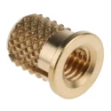 RS PRO Brass Flanged Threaded Insert M4, Fixing Hole Diameter 5.6 mm, Depth 7.95 mm, Expansion Type 278-607