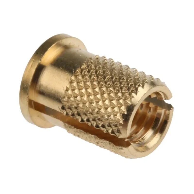RS PRO Brass Threaded Insert M6 Flanged, 8 mm Fixing Hole, 8.26 mm OD, 12.7 mm Depth, 278-629