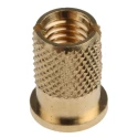 RS PRO Brass Threaded Insert M6 Flanged, 8 mm Fixing Hole, 8.26 mm OD, 12.7 mm Depth, 278-629