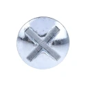 RS PRO Bright Zinc-Plated Steel Roofing Bolt M6 x 20mm, Grade 4.8, Mushroom Head, Phillips Drive, Box of 100, 277-626