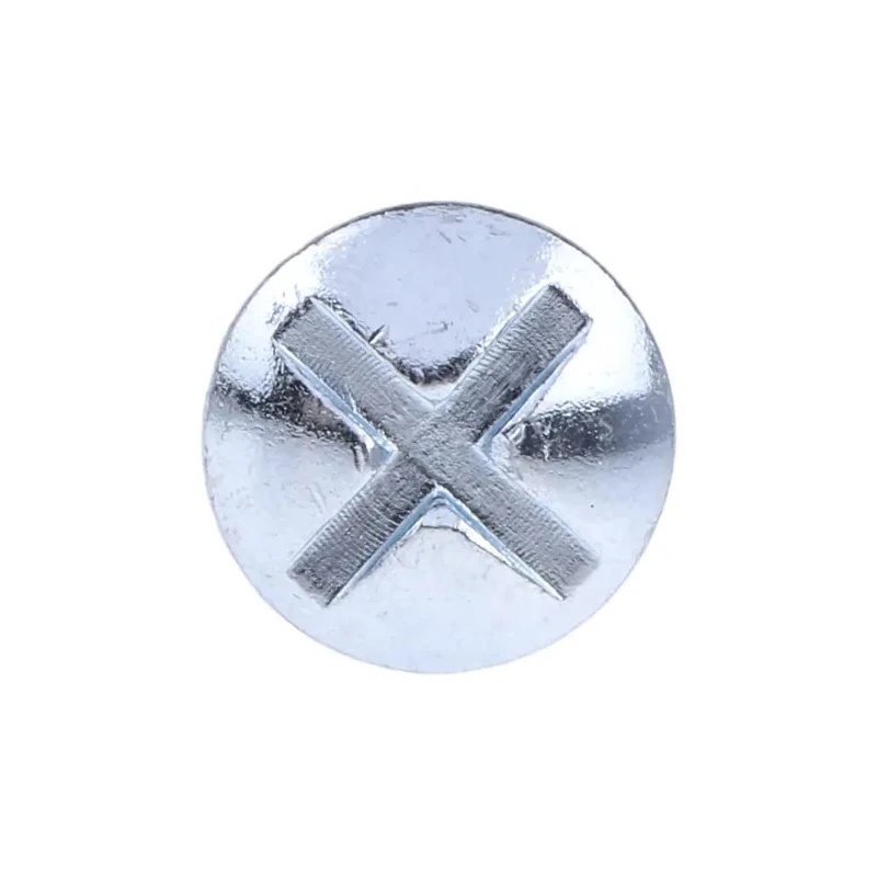 RS PRO Bright Zinc-Plated Steel Roofing Bolt M6 x 20mm, Grade 4.8, Mushroom Head, Phillips Drive, Box of 100, 277-626