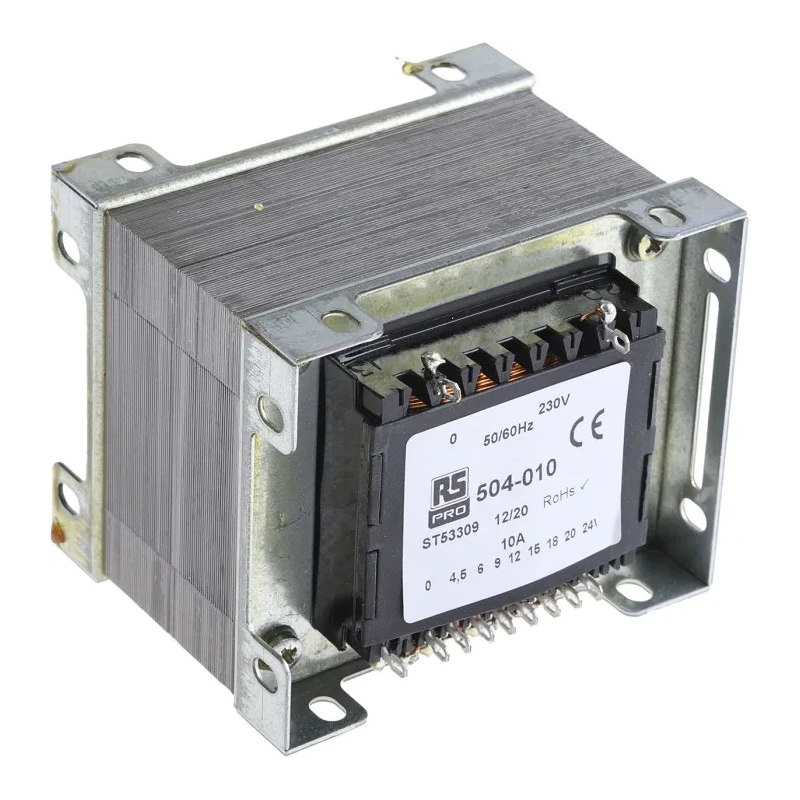 RS PRO Chassis Mount Transformer 1 Output 240 VA, Primary 230 V AC, Multi-Tapped Secondary, IEC 61558-2-6 504-010