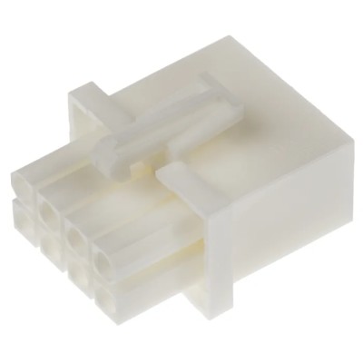 TE Connectivity Mini-Universal MATE-N-LOK Wire to Wire Connector, 8 Crimp, Cable Mount, Male, Nylon, 600V AC 9A, 794821-1