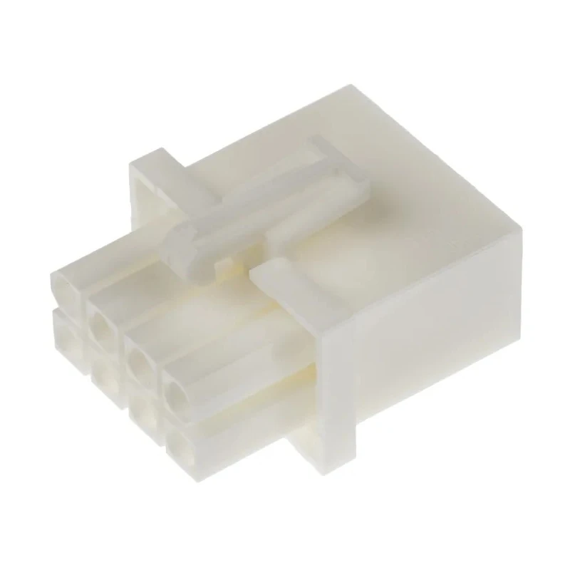 TE Connectivity Mini-Universal MATE-N-LOK Wire to Wire Connector, 8 Crimp, Cable Mount, Male, Nylon, 600V AC 9A, 794821-1