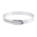 HI-GRIP Stainless Steel Worm Drive Hose Clip, Slotted Hex Head, 80–100 mm ID, Zinc Plated, HGS100BP