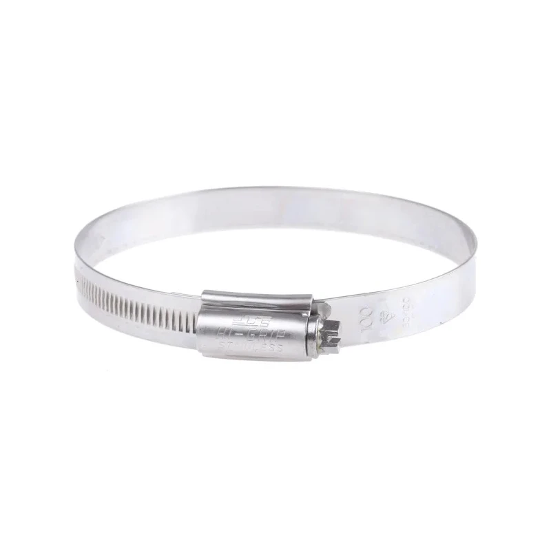 HI-GRIP Stainless Steel Worm Drive Hose Clip, Slotted Hex Head, 80–100 mm ID, Zinc Plated, HGS100BP