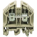 RS PRO RK Series DIN Rail Terminal Block, Brown, Screw, Feed Through, 16mm², 2.5mm², 800V, Max Current 85A 501-770