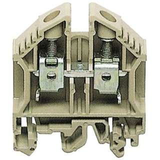 RS PRO RK Series DIN Rail Terminal Block, Brown, Screw, Feed Through, 16mm², 2.5mm², 800V, Max Current 85A 501-770