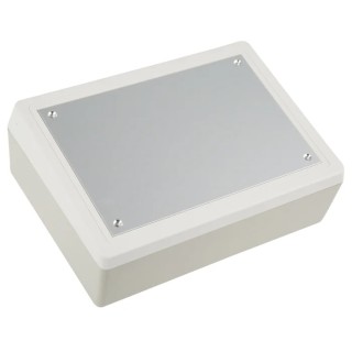 OKW DeskCase 190 Series White ABS Desktop Enclosure 138mm x 190mm x 70mm A9086365+A9186001