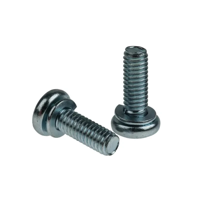 RS PRO Bright Zinc Steel Pan Head Sems Screw, 16mm M4, Spring Washer, Pozidriv, BS 4183/DIN 127B 279-199