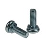 RS PRO Bright Zinc Steel Pan Head Sems Screw, 16mm M4, Spring Washer, Pozidriv, BS 4183/DIN 127B 279-199