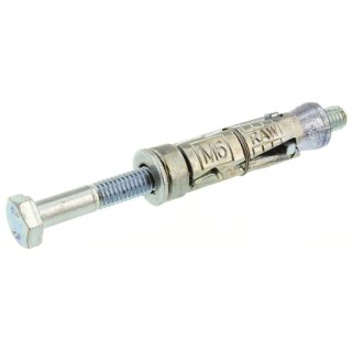 RawlPlug Carbon Steel Masonry Anchor M6 x 85 mm, Zinc Plated, Maximum Fixing Thickness 40 mm R-RBL-M06/40W