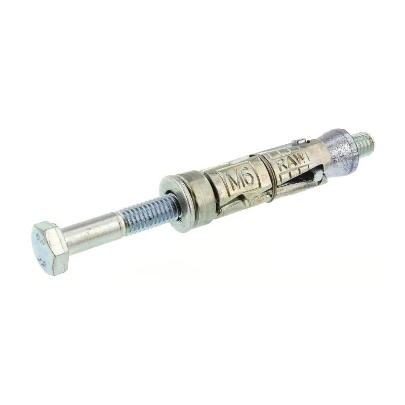 RawlPlug Carbon Steel Masonry Anchor M6 x 85 mm, Zinc Plated, Maximum Fixing Thickness 40 mm R-RBL-M06/40W