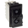 APEM Illuminated DPST Rocker Switch Panel, On-On Configuration, 5A, 125V AC, Rectangular, Nylon, IP68 KR46CAKDDG