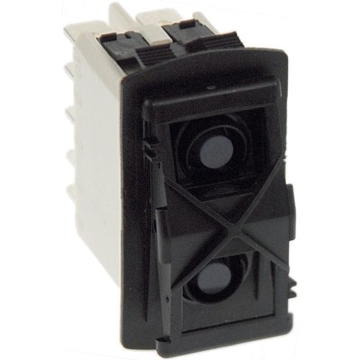 APEM Illuminated DPDT Rocker Switch, On-Off-On, Panel Mount, 5A, 24V DC, 125V AC, IP68, Rectangular, Nylon, KR49CAKEEG
