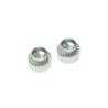 Hank Passivated Zinc Plated Steel Rivet Bush, Metric Thread, 5 mm OD, 3.5 mm Fixing Hole, 2.2 mm Depth, 505-369