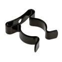 RS PRO Nylon-Coated Stainless Steel Spring Clip 19.05 mm, 7.94 mm Height, 3.6 mm Fixing Hole, Black 507-797
