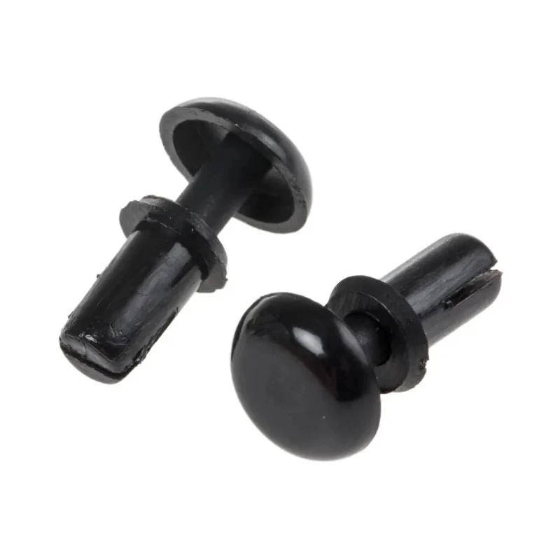 Essentra Nylon Snap Rivet 3 mm, 6.1 mm Length, 6.4 mm Head Diameter, SR-3055B