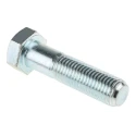 RS PRO Bright Zinc Plated Steel Hex Bolt M20 x 80 mm High Tensile DIN 931 279-997
