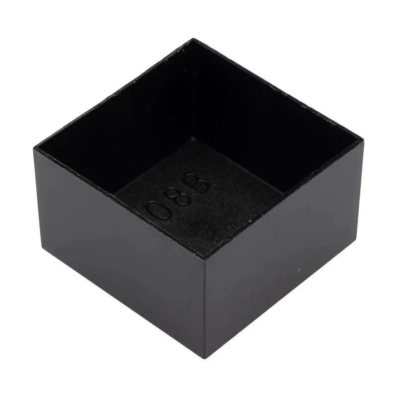 CamdenBoss Lid Black ABS Potting Box 50mm x 30mm x 50mm, IP30/IP40, PCB Mount, UL94-V0, RTM108-BLK