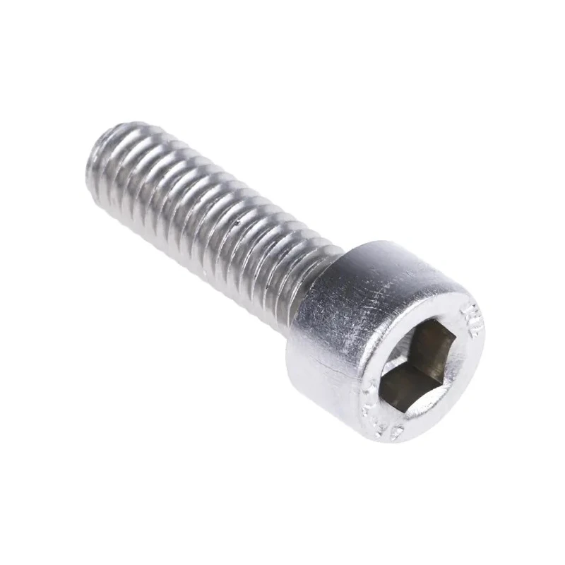 RS PRO Plain Stainless Steel Hex Socket Cap Screw M6 x 20 mm DIN 912 281-120