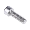 RS PRO Plain Stainless Steel Hex Socket Cap Screw M6 x 20 mm DIN 912 281-120