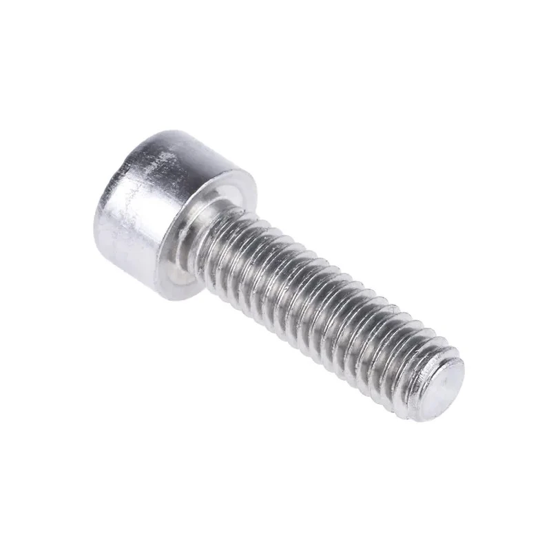 RS PRO Plain Stainless Steel Hex Socket Cap Screw M6 x 20 mm DIN 912 281-120