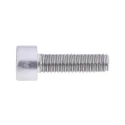 RS PRO Plain Stainless Steel Hex Socket Cap Screw M6 x 20 mm DIN 912 281-120