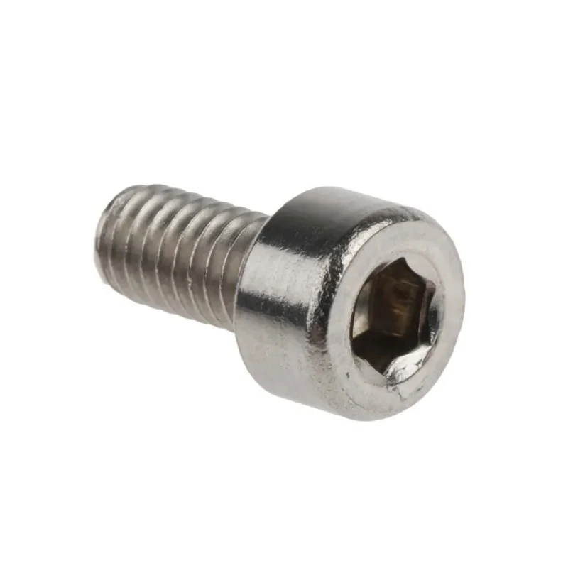 RS PRO Plain Stainless Steel Hex Socket Cap Screw M4 x 8 mm, A2 Grade, DIN 912, Model 281-029