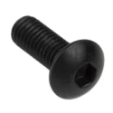 RS PRO Bright Zinc Steel Hex Socket Button Screw, M3 × 8 mm, Hex Socket, Grade 10.9, ISO 7380, 281-186