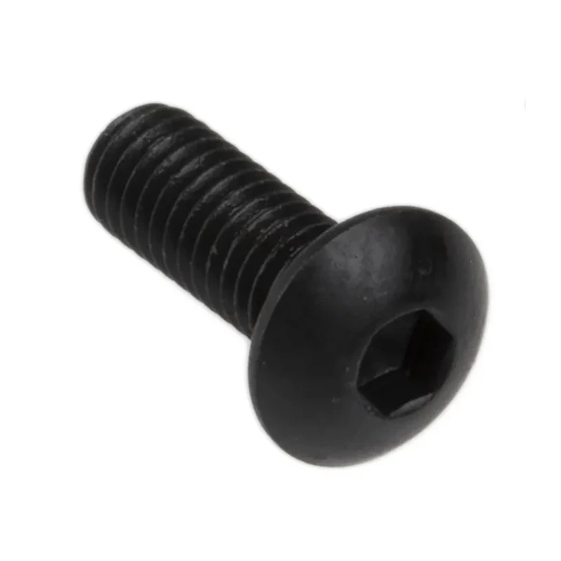 RS PRO Bright Zinc Steel Hex Socket Button Screw, M3 × 8 mm, Hex Socket, Grade 10.9, ISO 7380, 281-186