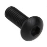 RS PRO Bright Zinc Steel Hex Socket Button Screw, M3 × 8 mm, Hex Socket, Grade 10.9, ISO 7380, 281-186