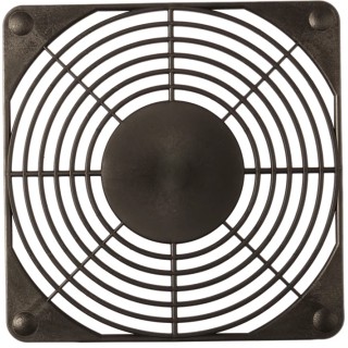 ebm-papst Plastic Finger Guard for 119 x 119 mm Axial Fans, Push-On, Black, 105 mm Hole Spacing, 6.5 mm Depth 92164-2-2929