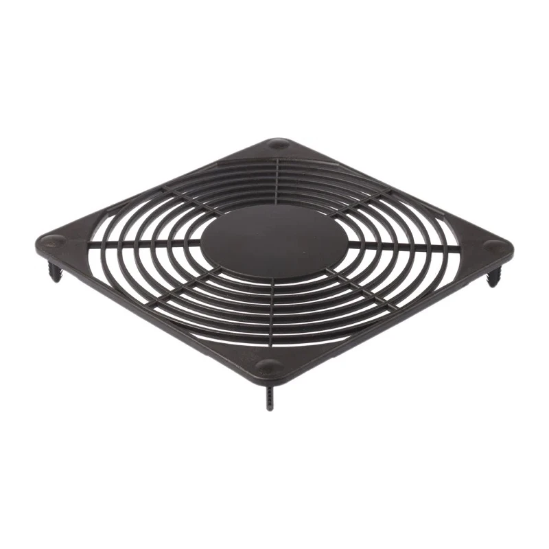 ebm-papst Plastic Finger Guard for 119 x 119 mm Axial Fans, Push-On, Black, 105 mm Hole Spacing, 6.5 mm Depth 92164-2-2929