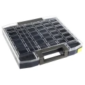 Raaco 10 Cell Blue Polystyrene, Polycarbonate, Polypropylene Compartment Box, 55mm x 354mm x 323mm 134828