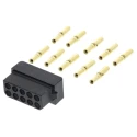 HARWIN Datamate Connector Kit, 10 way DIL Female Shell, Crimps M80-8881005