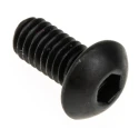 RS PRO Black Steel Hex Socket Cap Screw M4 x 8 mm ISO 7380 Grade 10.9 281-215