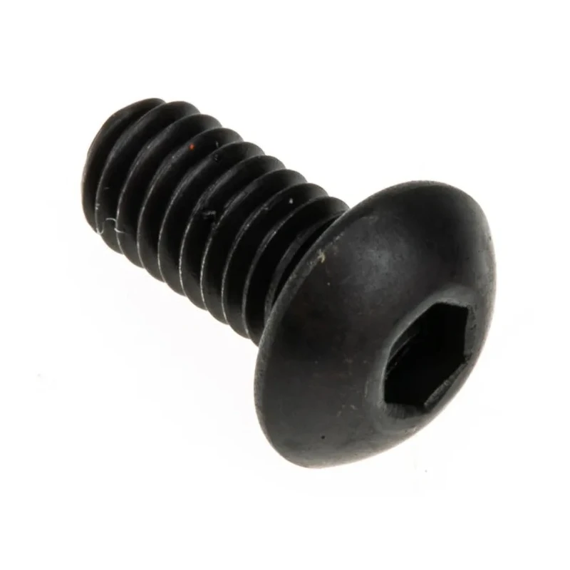 RS PRO Black Steel Hex Socket Cap Screw M4 x 8 mm ISO 7380 Grade 10.9 281-215