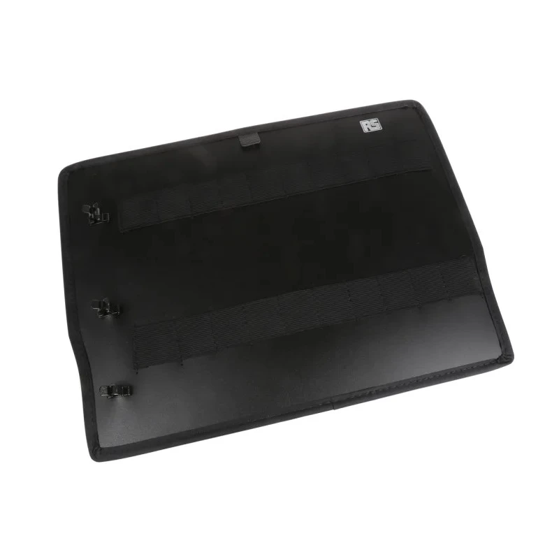 RS PRO Plastic Tool Case, 118 mm Height, 412 mm Length, 311 mm Width, Black, 4 Compartments, Keyed Latch, 515-697