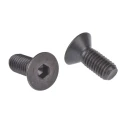 RS PRO Plain Steel Hex Socket Countersunk Screw M8 x 20 mm Hex Socket Head DIN 7991 Grade 10.9 Black Self-Colour 281-552